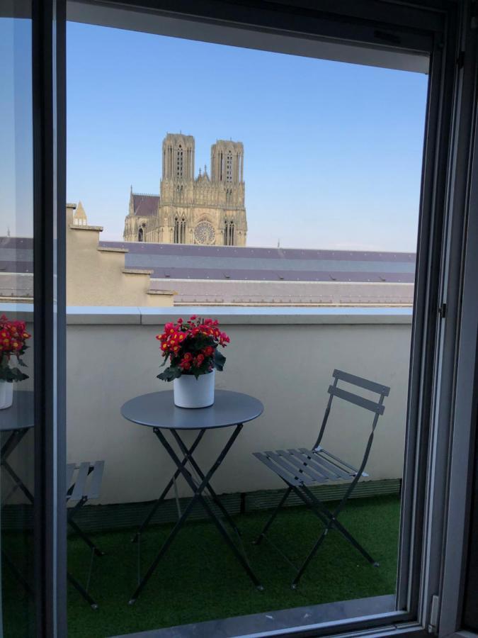 Studio Cosy Vue Cathedrale Reims Eksteriør billede